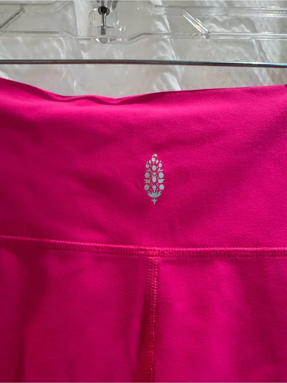 FP Movement by Free People High-Rise Bike Shorts in Hot Pink